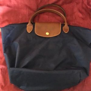 Long champ navy bag